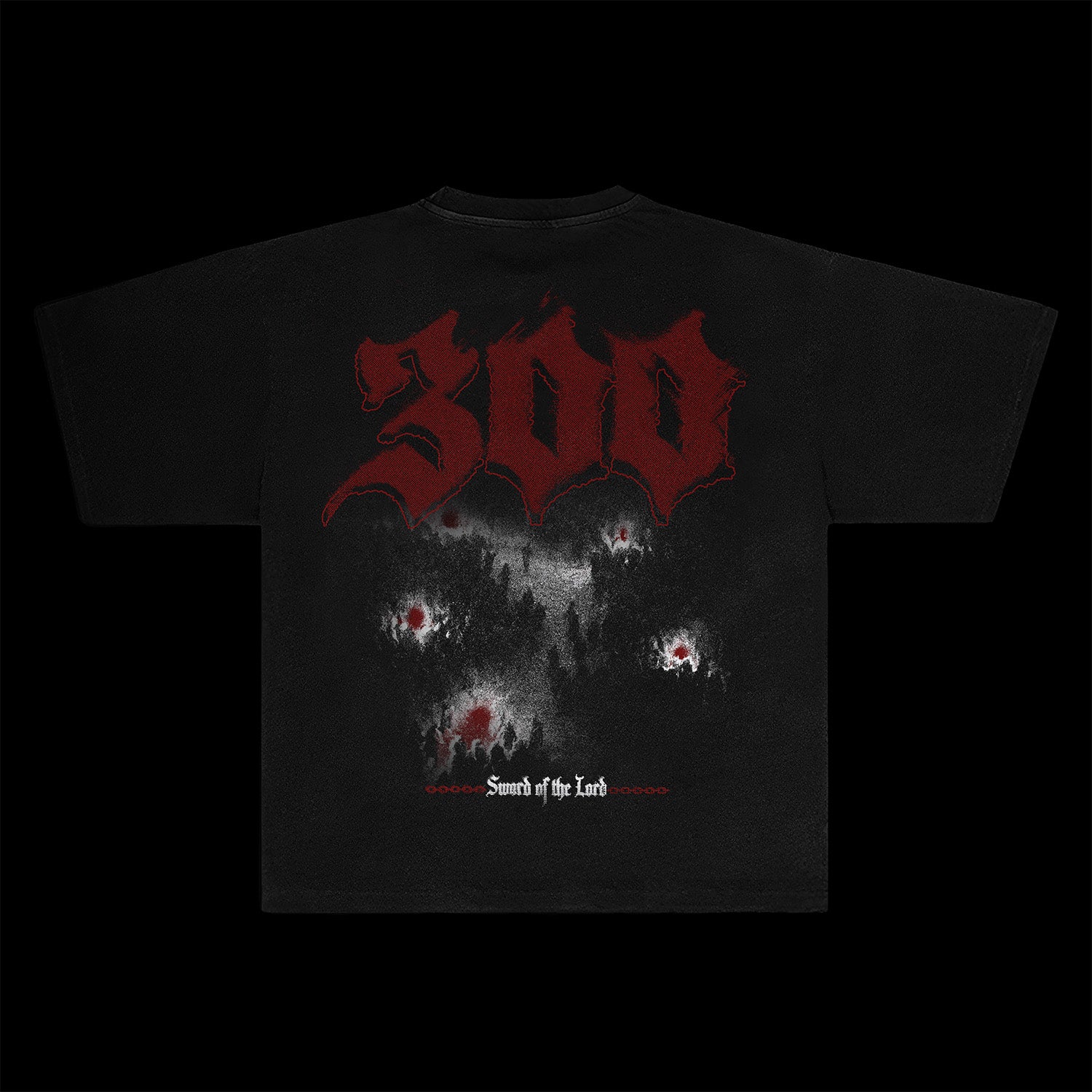 Gideon's 300 Christian tee, Judges 7 design, back view