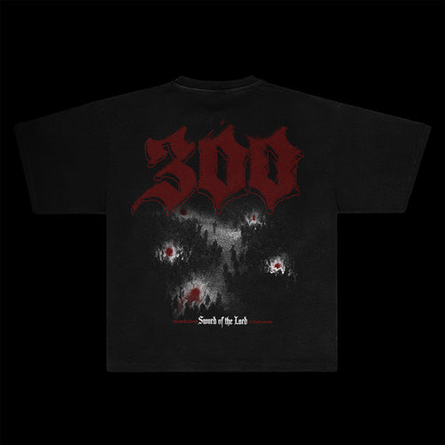 Gideon's 300 Christian tee, Judges 7 design, back view