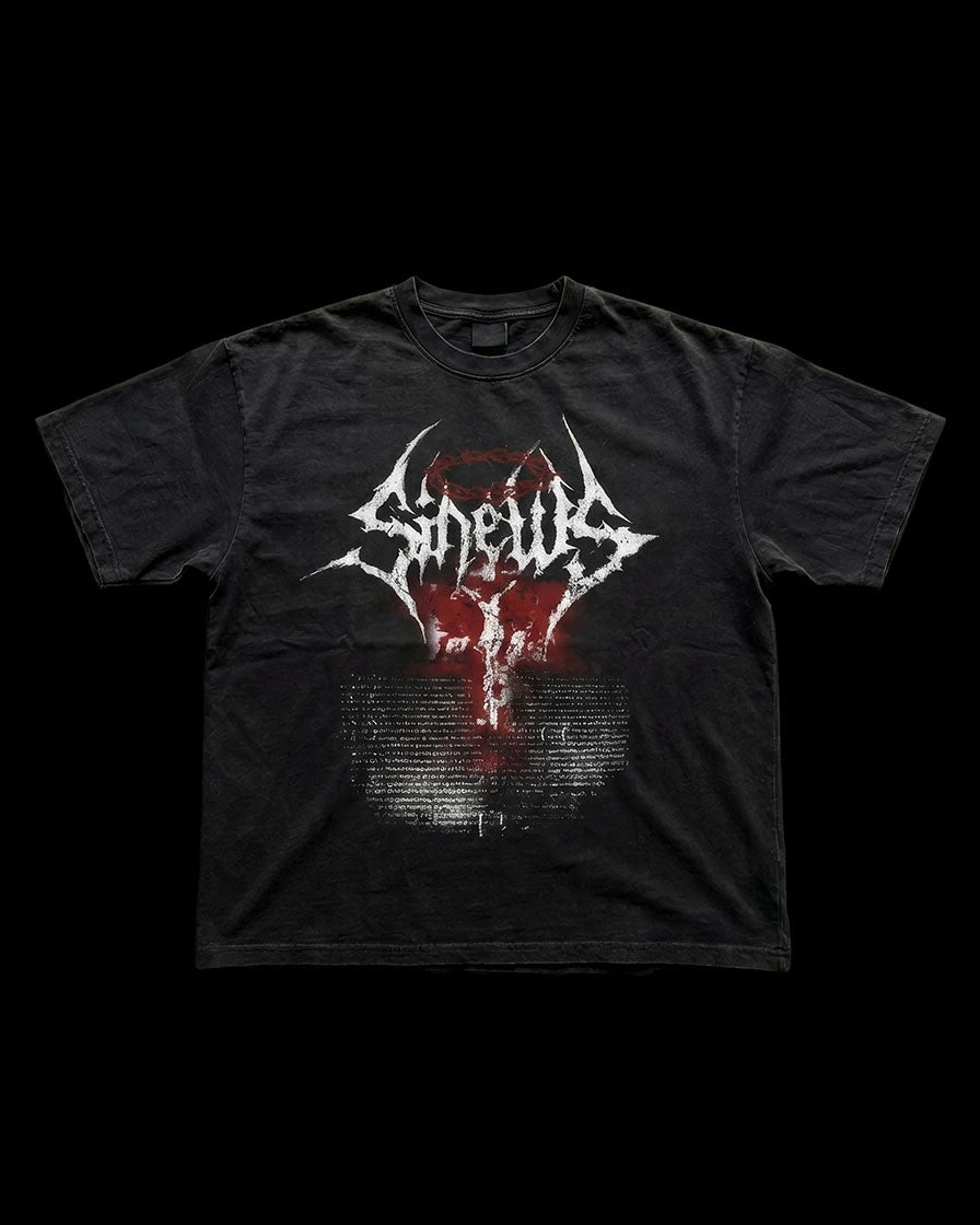 Crowned Christian streetwear tee by Sinews, alternate view